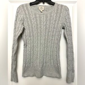 St. John’s Bay Cable Knit Gray Sweater